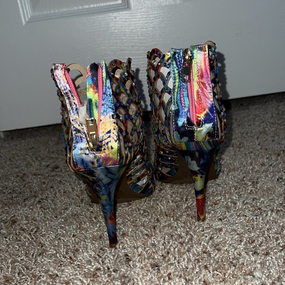 NEW Zigi SoHo Pink Multi Heels - Picture 5 of 6